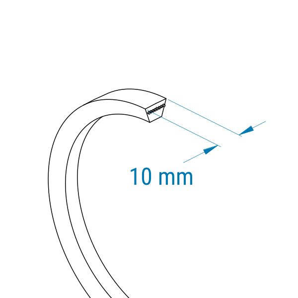 Keilriemen Z Profil (10x6 mm) 