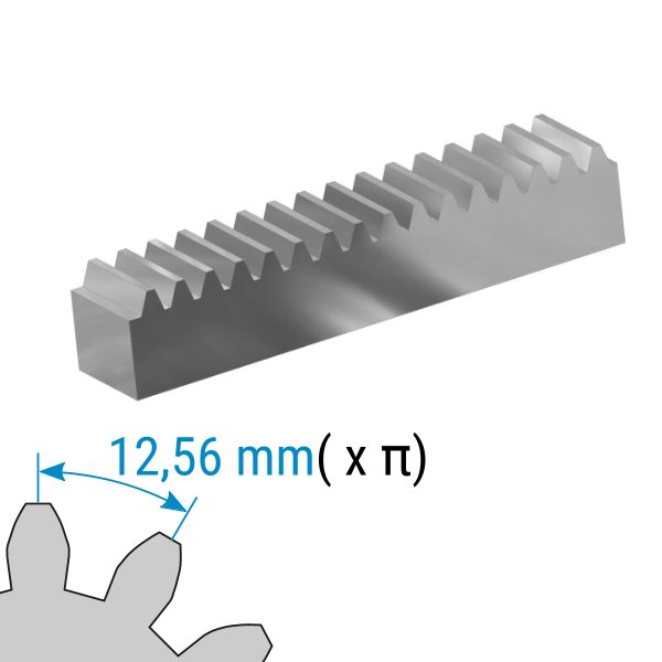 Zahnstange Zahnstangen Stahl, Modul 4, 6x 1000mm, für Schiebetorantrieb  DE
